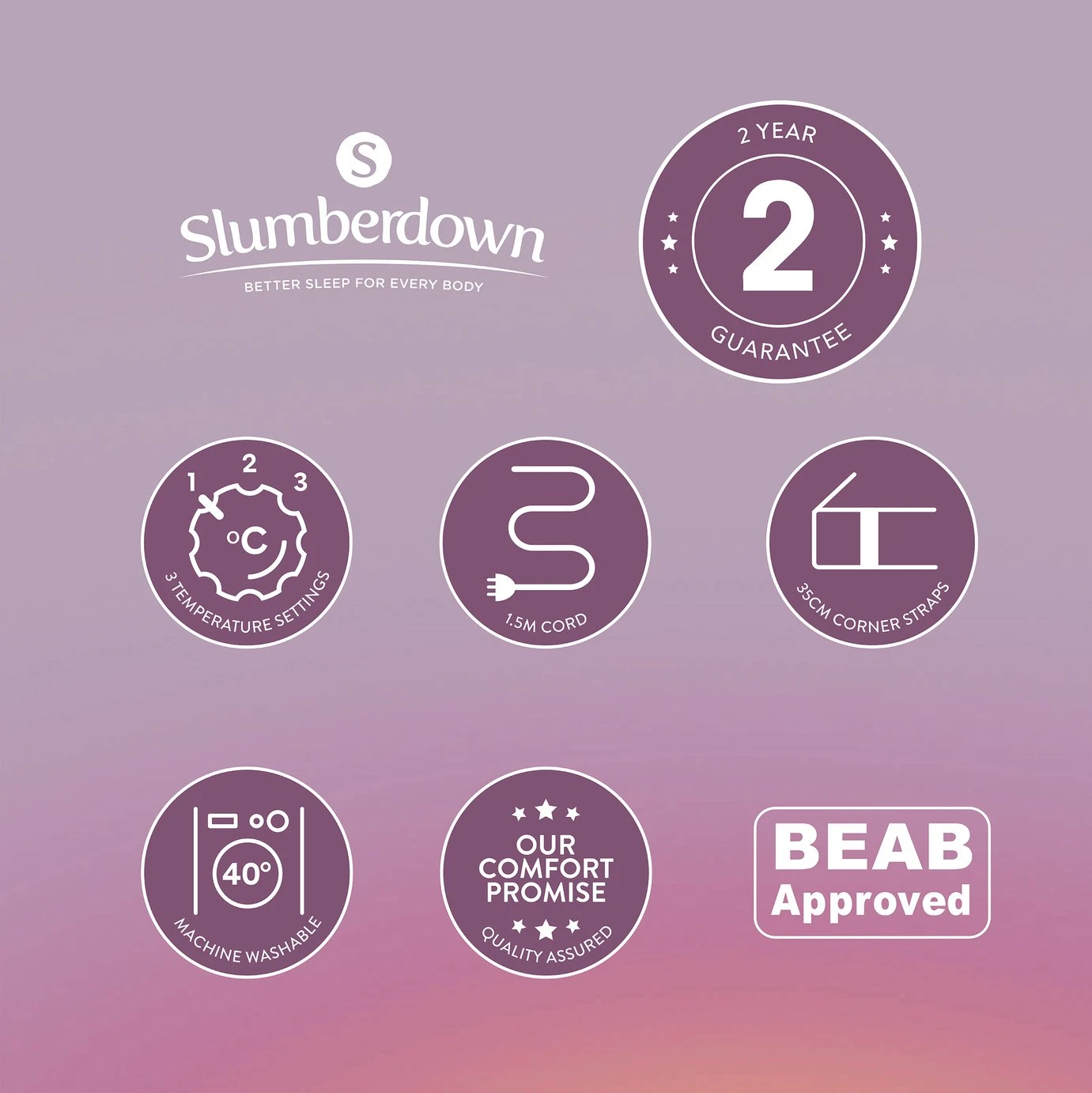 Slumberdown Warm Hugs Electric Blanket - Small Single 13 Slumberdown Warm Hugs Electric Blanket - Small Single - Image 11