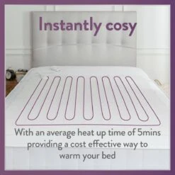 Slumberdown Comfy Cosy Nights Electric Blanket - Single -Habitat 3205345 R Z006A