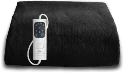 Dreamland Snuggle Up Black Heated Throw - Large 18 Dreamland Snuggle Up Black Heated Throw - Large -Habitat 3243699 R Z009A