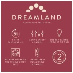 Dreamland Deluxe Velvet Royal Blue Heated Throw - Large -Habitat 3340901 R Z007A