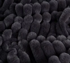 Habitat Ribbed Faux Fur Throw - Charcoal - 125X150cm 12 Habitat Ribbed Faux Fur Throw - Charcoal - 125X150cm -Habitat 3361320 R Z003A