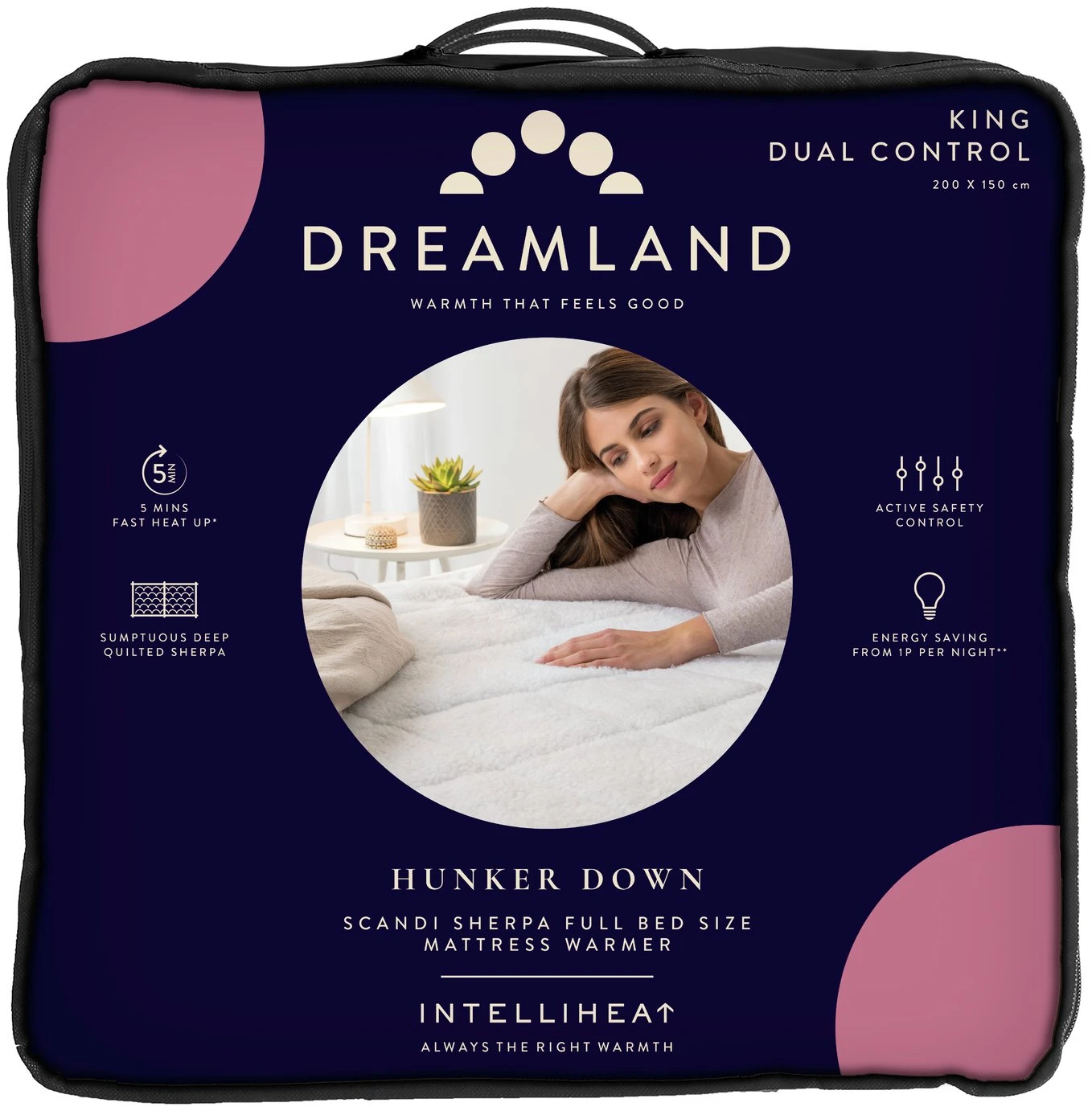 Dreamland Scandi Dual Control Underblanket-King 3 Dreamland Scandi Dual Control Underblanket-King