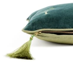 Habitat Embroidered Palm Cushion - Green -43X43cm 9 Habitat Embroidered Palm Cushion - Green -43X43cm -Habitat 3989290 R Z003A