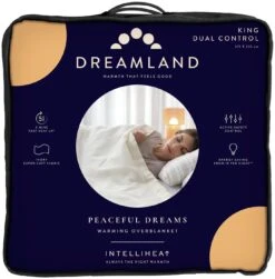 Dreamland Ivory Supersoft Dual Control Overblanket-King