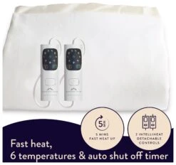 Dreamland Ivory Supersoft Dual Control Overblanket-King -Habitat 4463973 R Z004A