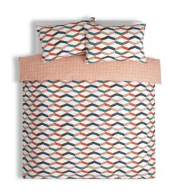 Habitat Geometric ZigZag Multicolour Bedding Set - Single 11 Habitat Geometric ZigZag Multicolour Bedding Set - Single -Habitat 4529257 R Z002A
