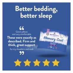 Slumberdown Cool Max Memory Support Firm Pillow -Habitat 4539481 R Z003A