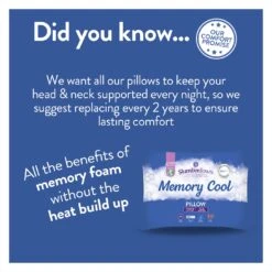 Slumberdown Cool Max Memory Support Firm Pillow -Habitat 4539481 R Z004A