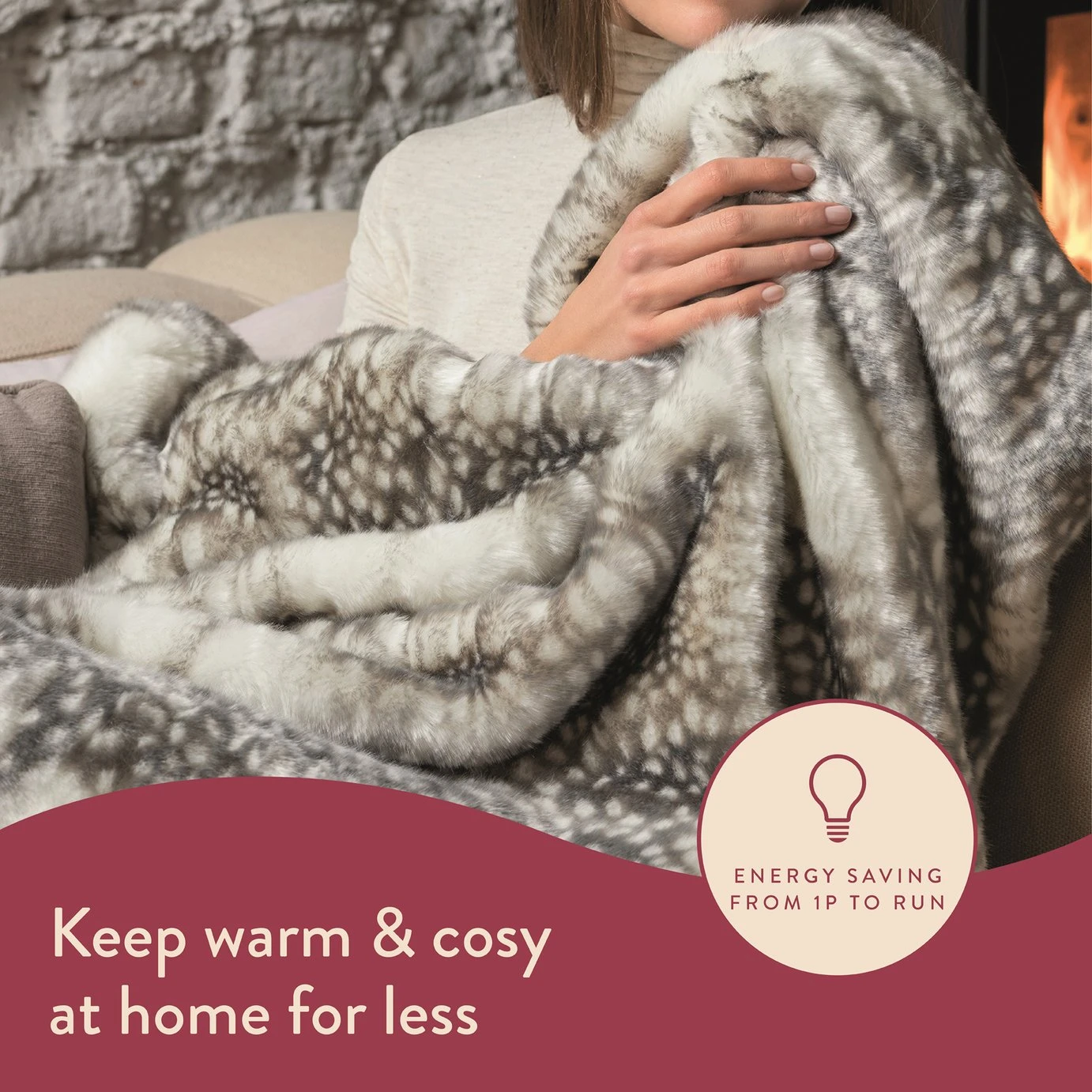 Dreamland Luxury Faux Fur Heated Throw - Large 5 Dreamland Luxury Faux Fur Heated Throw - Large - Image 3