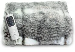 Dreamland Luxury Faux Fur Heated Throw - Large 18 Dreamland Luxury Faux Fur Heated Throw - Large -Habitat 4669911 R Z008A