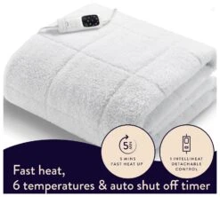 Dreamland Scandi Sherpa Single Control Underblanket-Double -Habitat 4707646 R Z010A