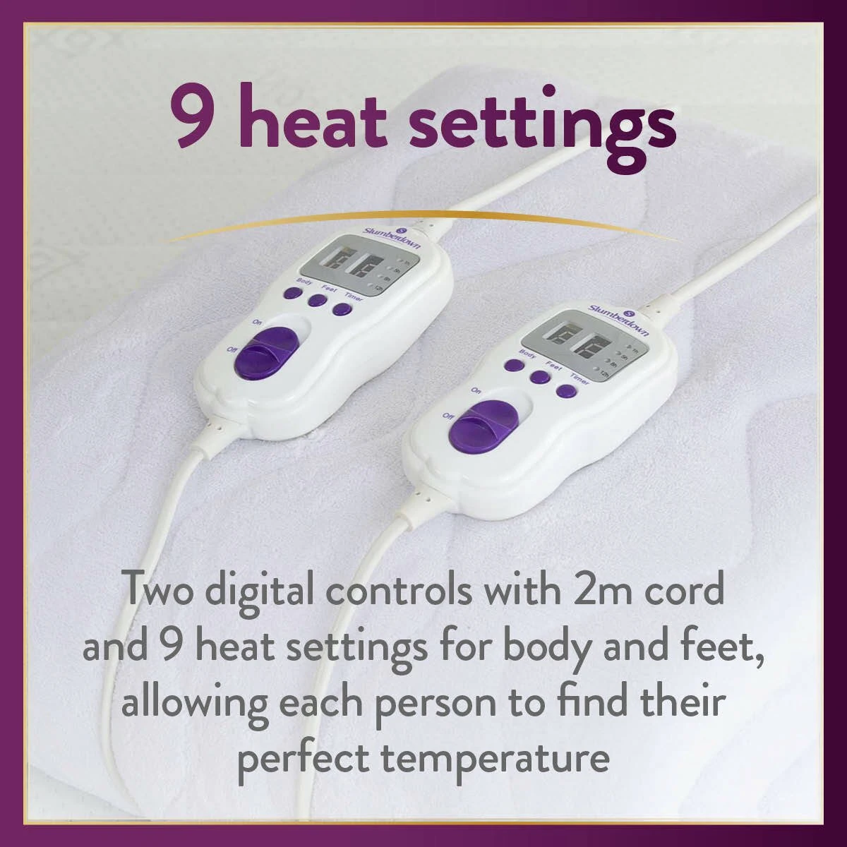 Slumberdown Perfectly Warm Luxury Electric Blanket-King Dual 5 Slumberdown Perfectly Warm Luxury Electric Blanket-King Dual - Image 3