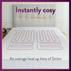 Slumberdown Perfectly Warm Luxury Electric Blanket-King Dual 19 Slumberdown Perfectly Warm Luxury Electric Blanket-King Dual -Habitat 4746731 R Z005A