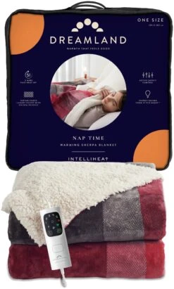 Dreamland Sherpa Tartan Reversible Overblanket -Habitat 4883333 R Z002A