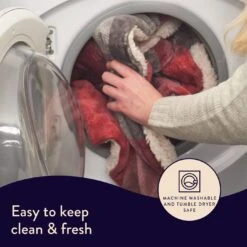 Dreamland Sherpa Tartan Reversible Overblanket -Habitat 4883333 R Z007A