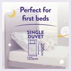 Slumberdown Luxury Cotton 4.5Tog Kids Duvet & Pillow –Single 25 Slumberdown Luxury Cotton 4.5Tog Kids Duvet & Pillow –Single -Habitat 5459010 R Z008A