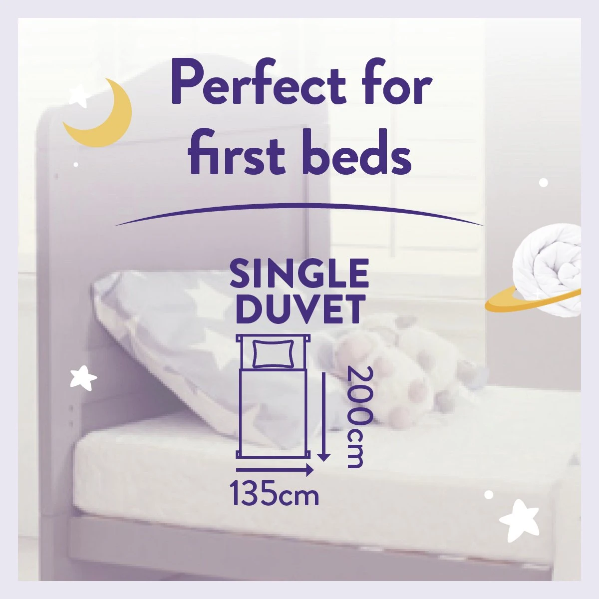 Slumberdown Luxury Cotton 4.5Tog Kids Duvet & Pillow –Single 10 Slumberdown Luxury Cotton 4.5Tog Kids Duvet & Pillow –Single - Image 8