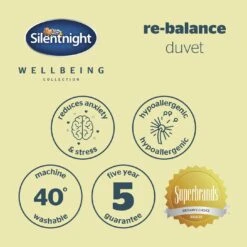 Silentnight Rebalance Stress Relieving 10.5 Tog Duvet 17 Silentnight Rebalance Stress Relieving 10.5 Tog Duvet -Habitat 5649916 R Z008A