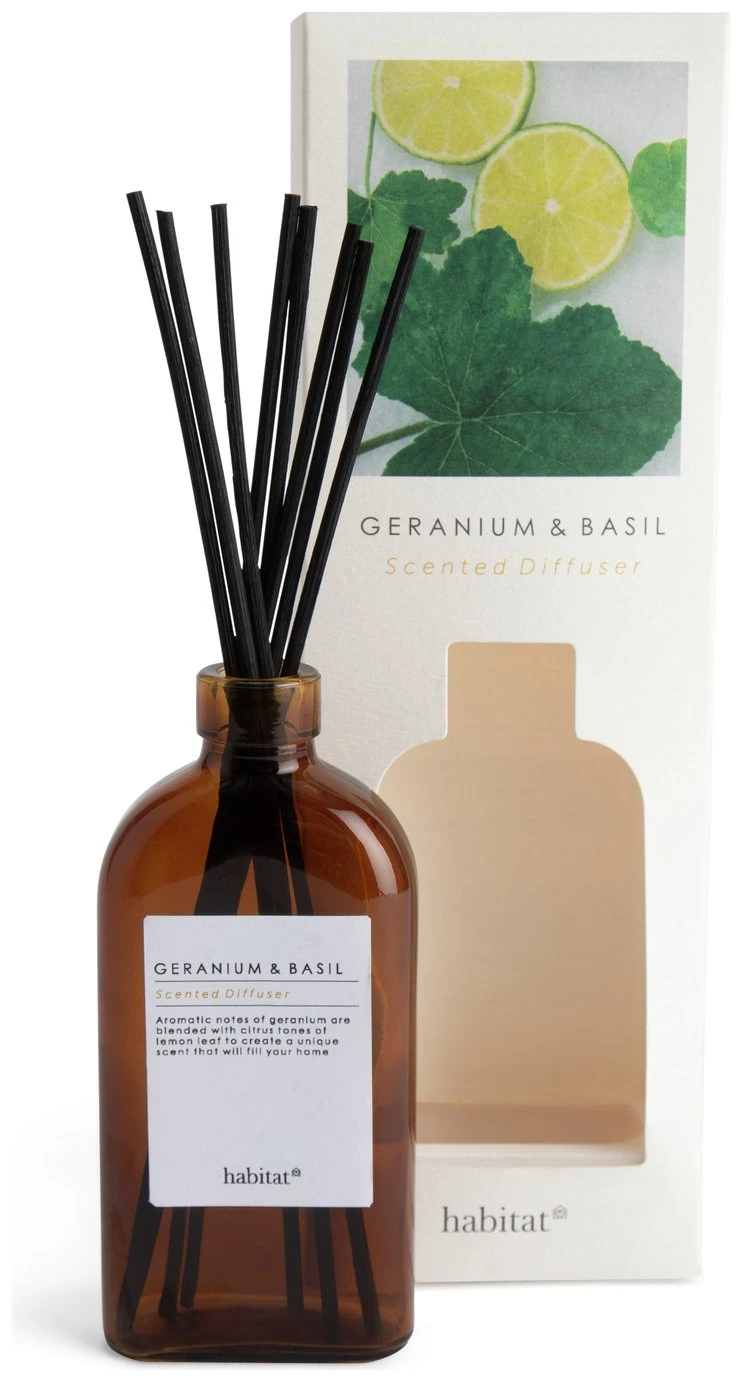 Habitat 150ml Scented Diffuser - Geranium & Basil 3 Habitat 150ml Scented Diffuser - Geranium & Basil