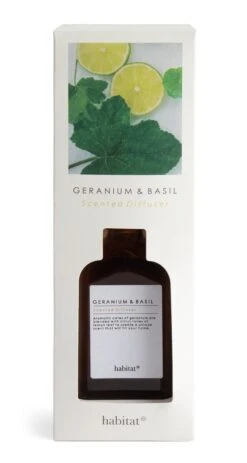 Habitat 150ml Scented Diffuser - Geranium & Basil 9 Habitat 150ml Scented Diffuser - Geranium & Basil -Habitat 7160149 R Z002A