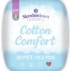 Slumberdown Cotton Comfort 10.5 Tog Duvet - Single -Habitat 7878125 R Z001A