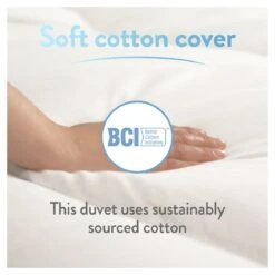 Slumberdown Cotton Comfort 10.5 Tog Duvet - Single -Habitat 7878125 R Z004A