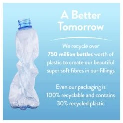 Slumberdown Cotton Comfort 10.5 Tog Duvet - Single -Habitat 7878125 R Z008A