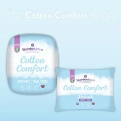 Slumberdown Cotton Comfort 10.5 Tog Duvet - Single -Habitat 7878125 R Z011A