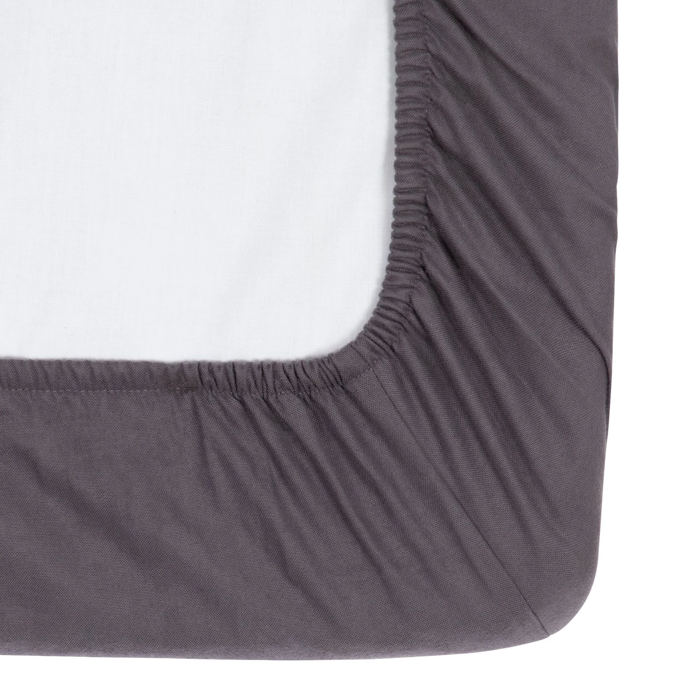 Habitat Brushed Cotton Charcoal Fitted Sheet - Toddler 5 Habitat Brushed Cotton Charcoal Fitted Sheet - Toddler - Image 3