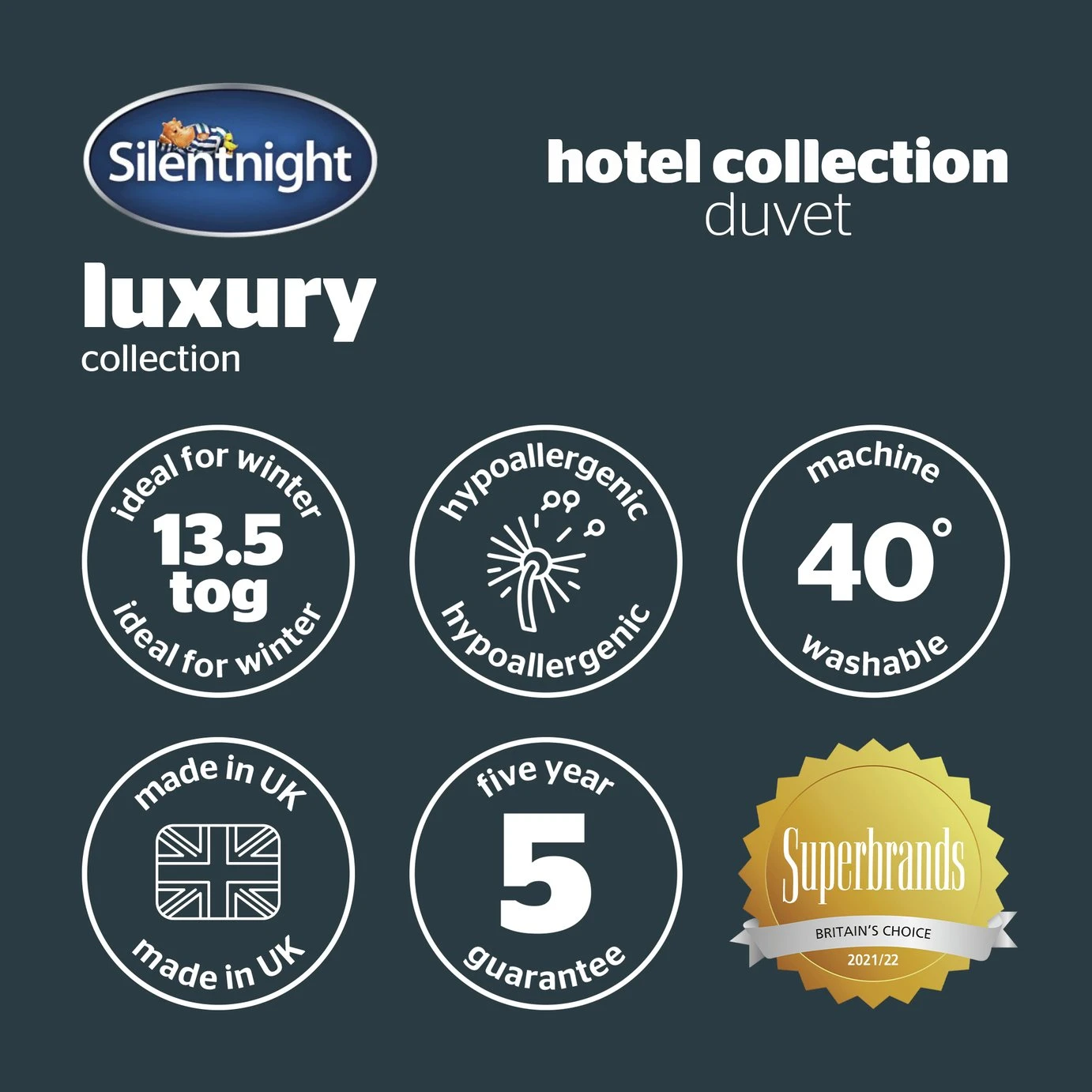 Silentnight Hotel Collection 13.5 Tog Duvet - Single 11 Silentnight Hotel Collection 13.5 Tog Duvet - Single - Image 9