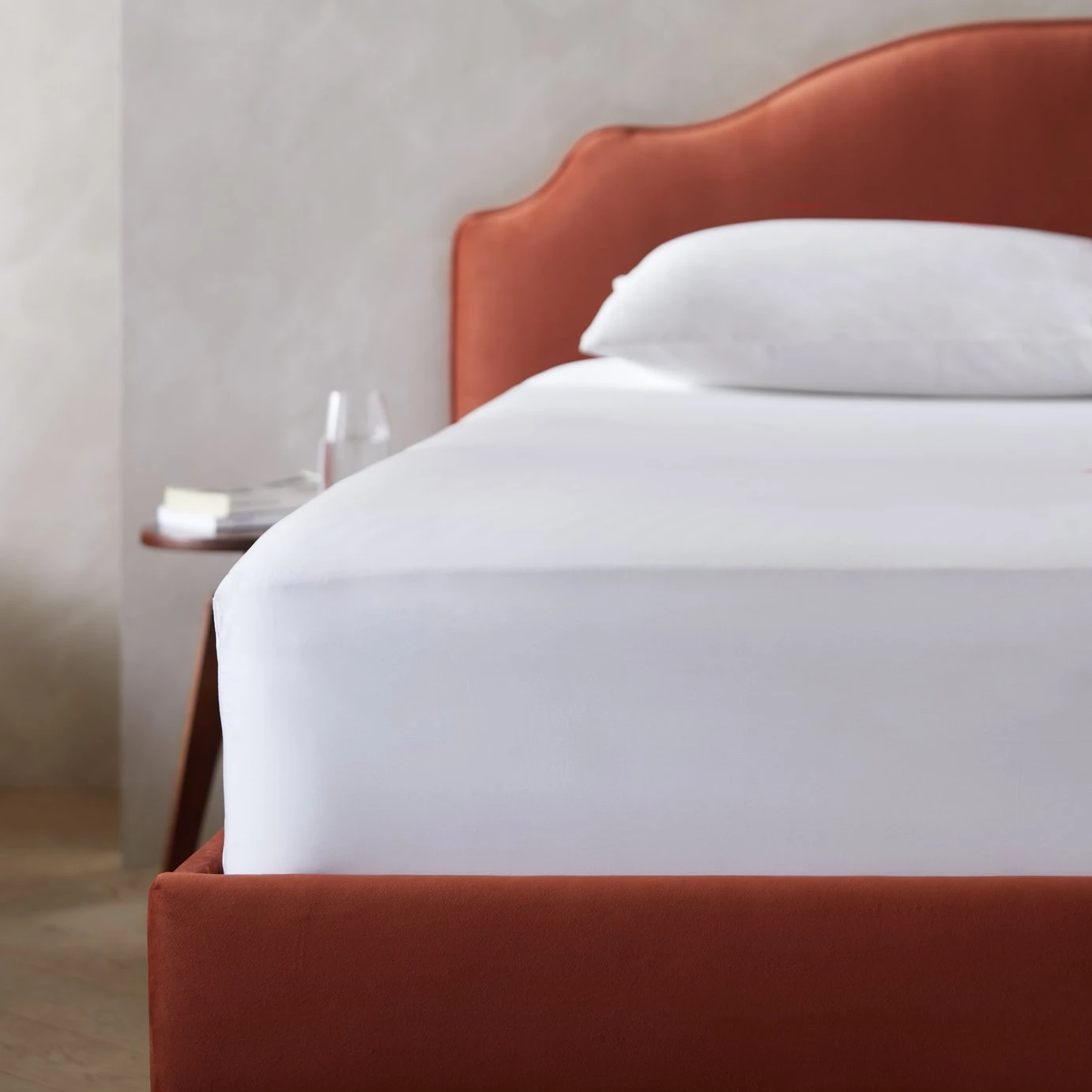 Habitat Egyptian Cotton 400TC White Fitted Sheet - Single 4 Habitat Egyptian Cotton 400TC White Fitted Sheet - Single - Image 2