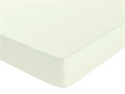 New Products 13 Habitat Pure Cotton 200TC Cream Deep Fitted Sheet - Single