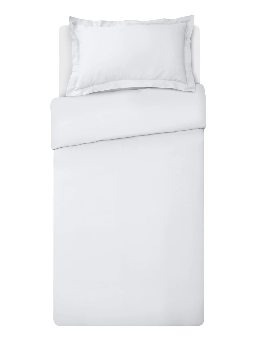Habitat Egyptian Cotton 400TC White Bedding Set - Single 5 Habitat Egyptian Cotton 400TC White Bedding Set - Single - Image 3