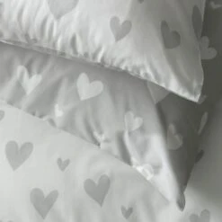Habitat Hearts Grey & White Bedding Set - Single 13 Habitat Hearts Grey & White Bedding Set - Single -Habitat 8291251 R Z003A
