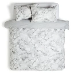 Habitat Marble White & Black Bedding Set - Single -Habitat 8343271 R Z002A
