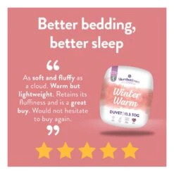 Slumberdown Winter Warm 13.5 Tog Duvet - Single 13 Slumberdown Winter Warm 13.5 Tog Duvet - Single -Habitat 8353144 R Z002A