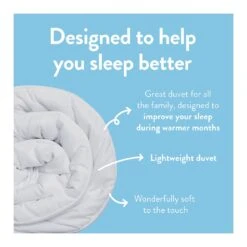 Slumberdown Summer Cool 4.5 Tog Duvet - Single -Habitat 8356756 R Z003A