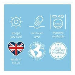 Slumberdown Summer Cool 4.5 Tog Duvet - Single -Habitat 8356756 R Z010A