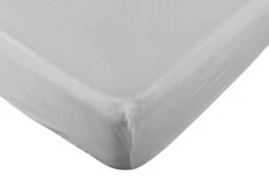 Habitat Pure Cotton 200TC Grey Fitted Sheet - Single