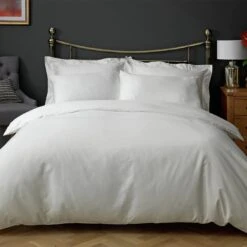 Habitat Egyptian Cotton 400TC Cream Bedding Set - Single