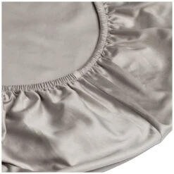 Habitat Egyptian Cotton 400TC Plain Grey Fitted Sheet-Single -Habitat 8377735 R Z002A