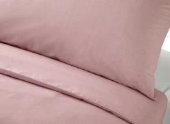 Habitat Cotton Rich Plain Blush Pink Bedding Set - Single -Habitat 8672784 R Z003A