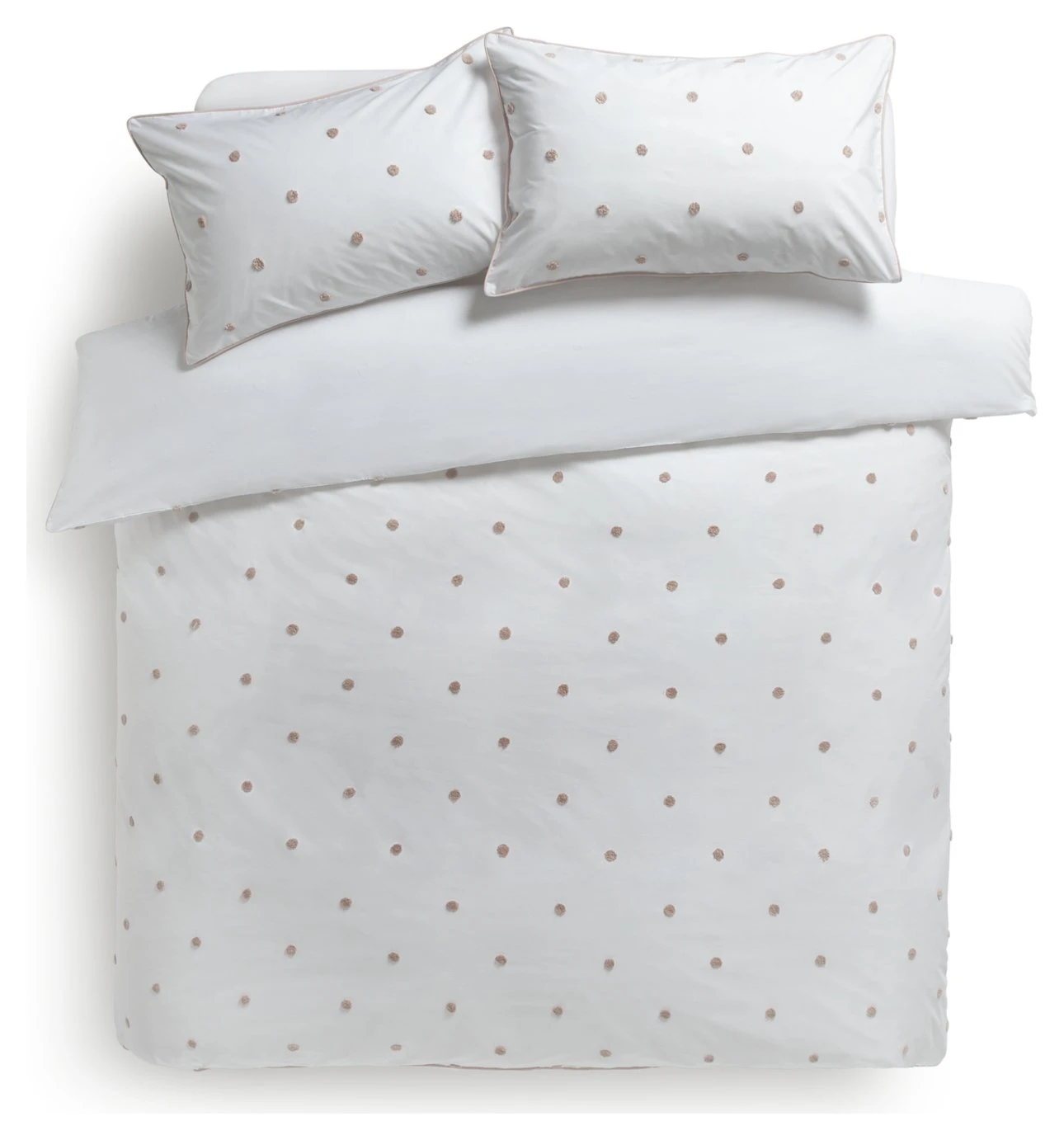 Habitat Tufted Spot Blush Pink Bedding Set - Single 5 Habitat Tufted Spot Blush Pink Bedding Set - Single - Image 3