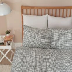 Habitat Cotton Willow Black & White Bedding Set - Double