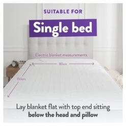 Slumberdown Warm And Cosy Electric Underblanket - Single 22 Slumberdown Warm And Cosy Electric Underblanket - Single -Habitat 8888602 R Z009A