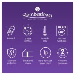 Slumberdown Warm And Cosy Electric Underblanket - Single 24 Slumberdown Warm And Cosy Electric Underblanket - Single -Habitat 8888602 R Z011A