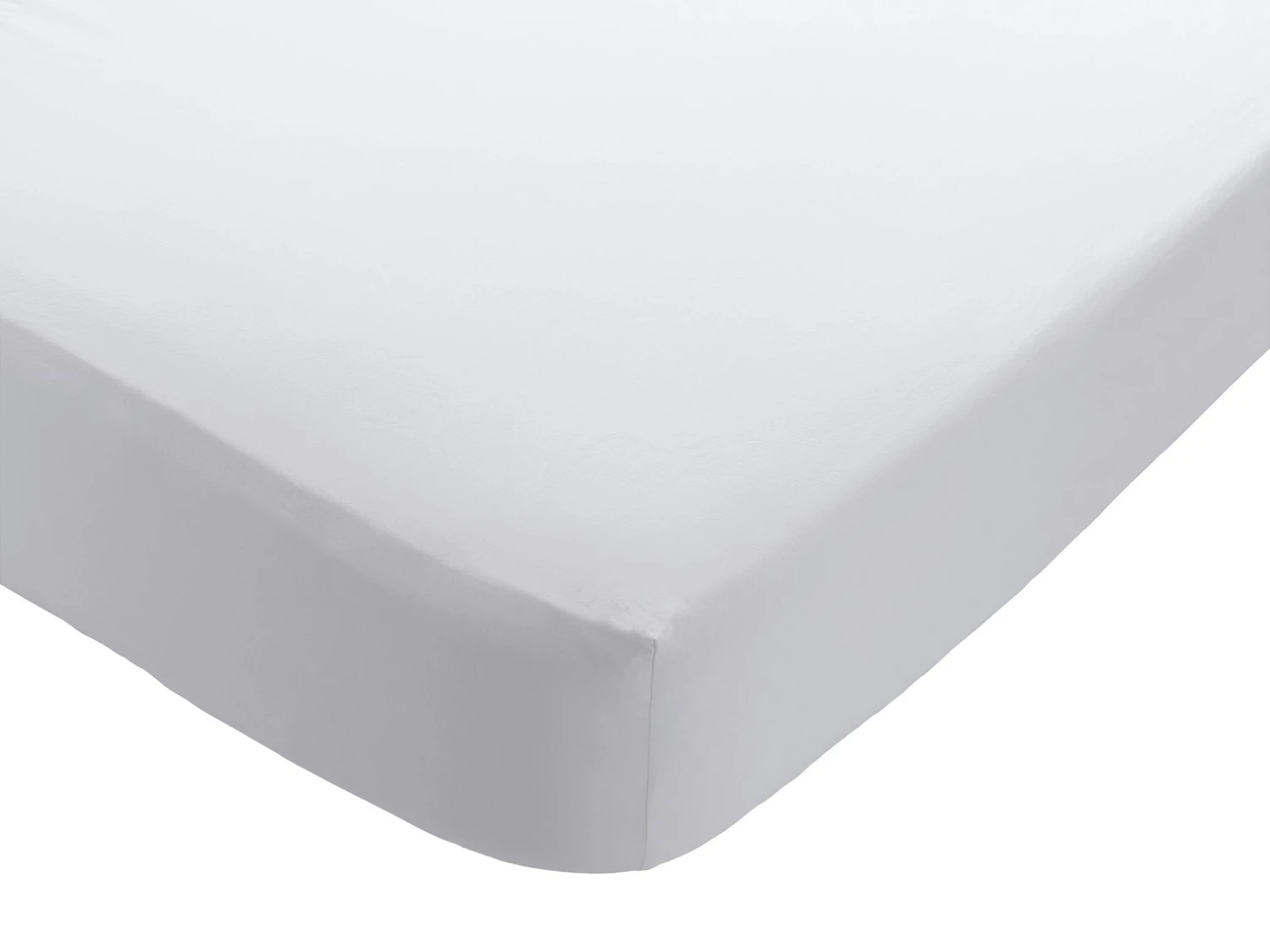 Habitat Stonewashed Plain White Flat Sheet - Single