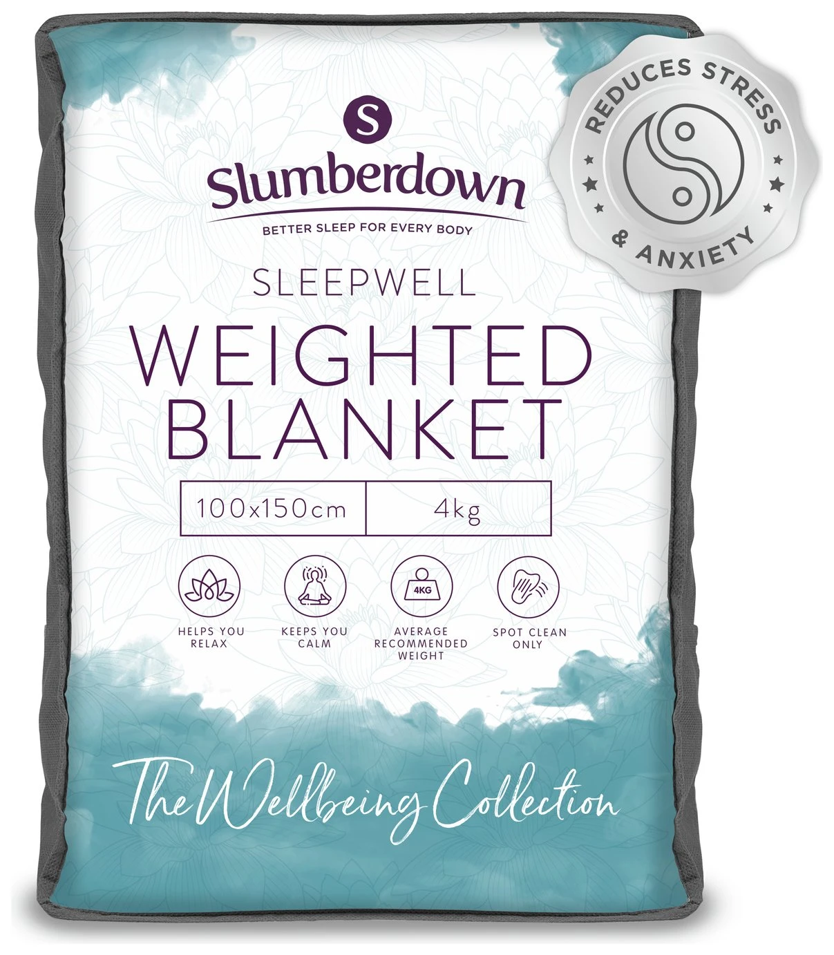 Slumberdown Wellbeing Kids Weighted Blanket - 4Kg 3 Slumberdown Wellbeing Kids Weighted Blanket - 4Kg