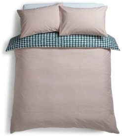 Habitat Cotton Scallop Teal Reversible Bedding Set - Double -Habitat 8985684 R Z004A