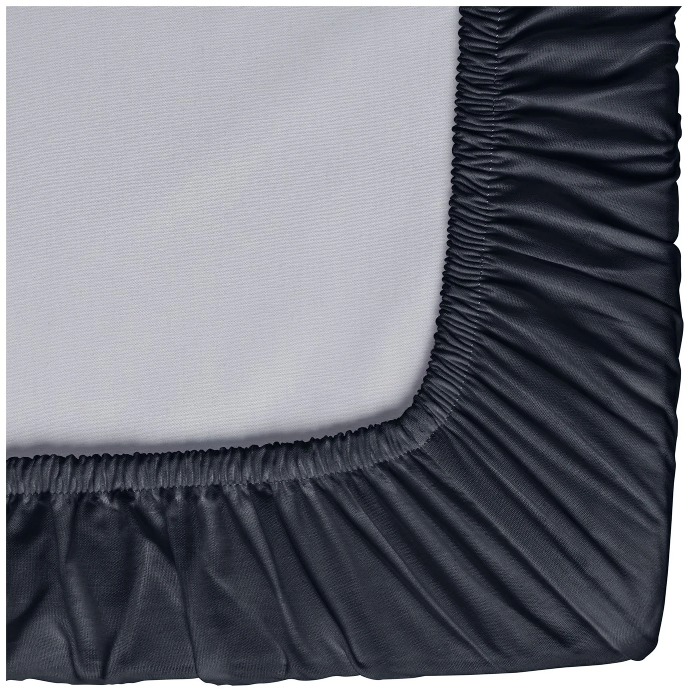 Habitat Pure Cotton 200TC Navy Fitted Sheet - Double 4 Habitat Pure Cotton 200TC Navy Fitted Sheet - Double - Image 2